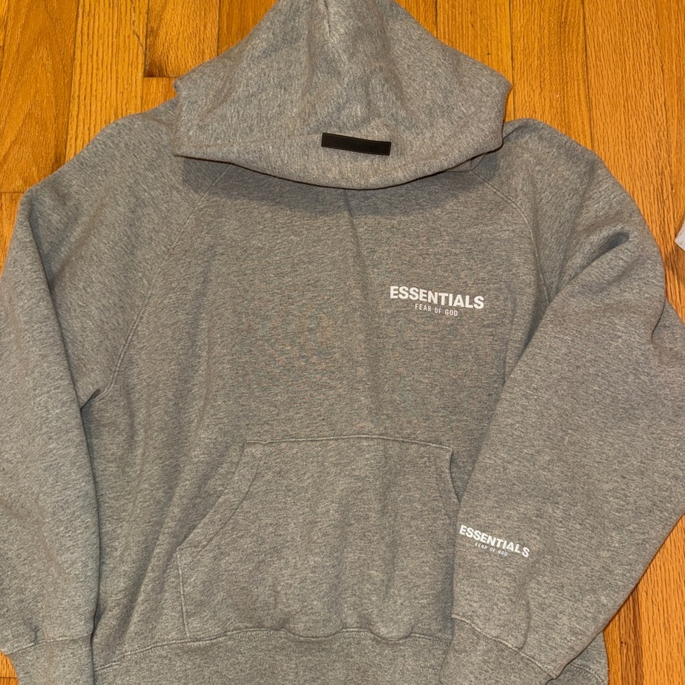 Essentials Heather Gray Hoodie